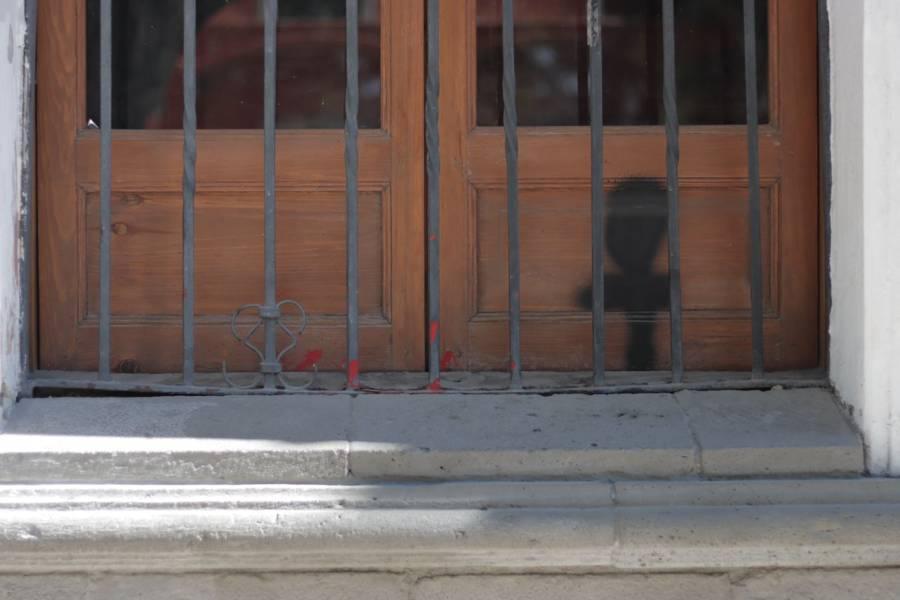 Sin protecciones luce el Palacio de Gobierno a un día de llevarse a cabo la marcha del 8M 