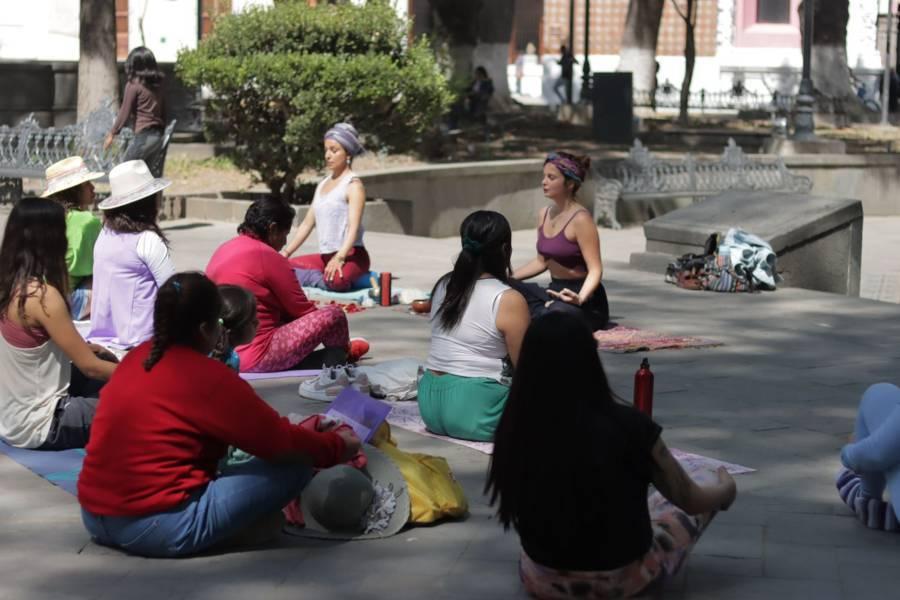 Primer festival feminista en la Plaza de la Constitución 