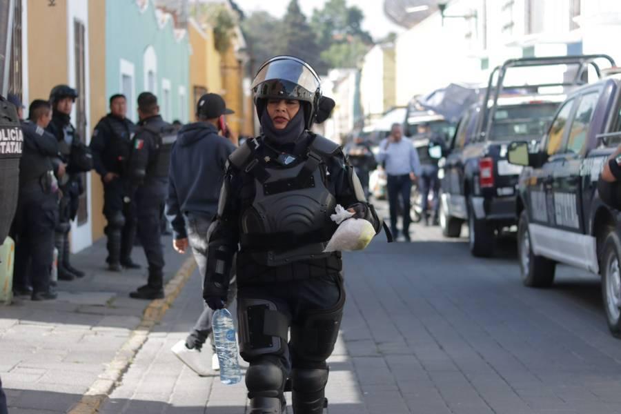 Inicia operativo de la policía estatal en el centro histórico de Tlaxcala 