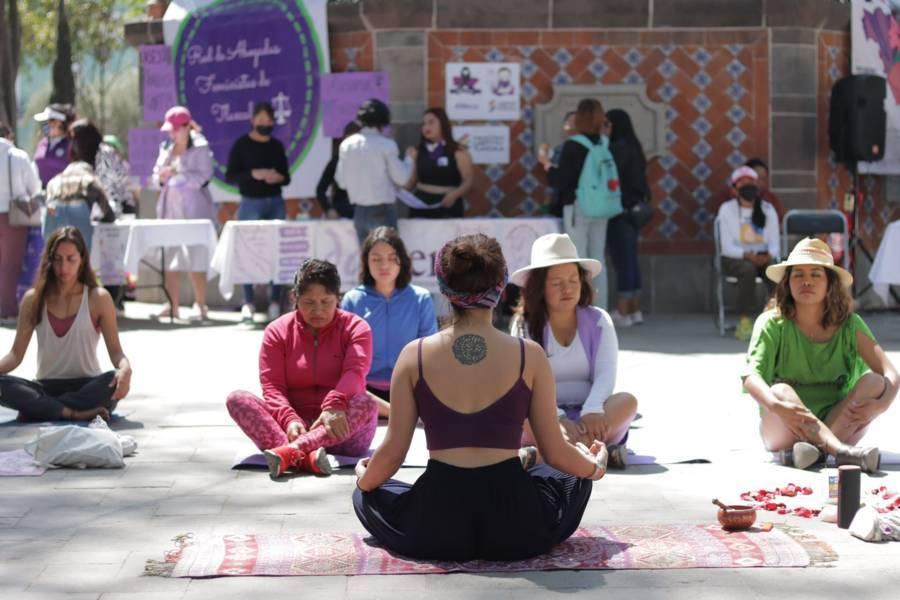 Primer festival feminista en la Plaza de la Constitución 