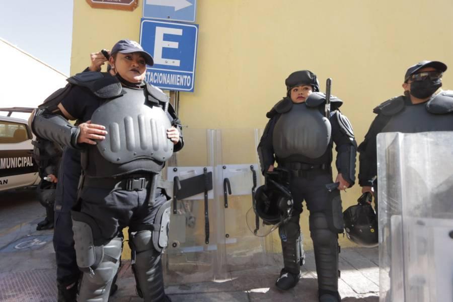 Inicia operativo de la policía estatal en el centro histórico de Tlaxcala 