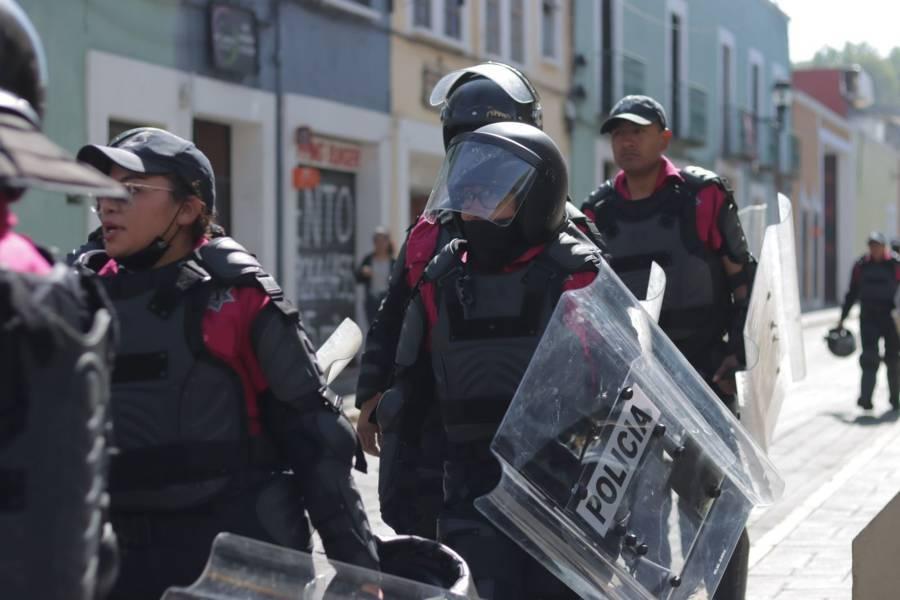Inicia operativo de la policía estatal en el centro histórico de Tlaxcala 