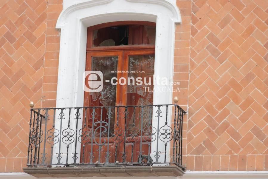 Así luce el Palacio de Gobierno de Tlaxcala un día después del 8M 