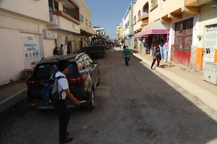 Continúa cerrada la calle Manuel Saldaña en Chiautempan