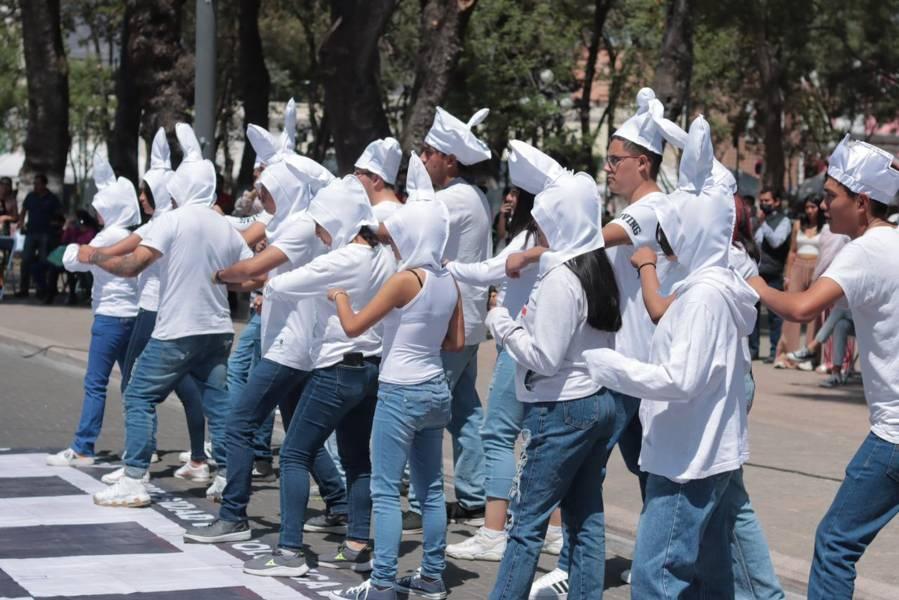 La SSC realiza torneo de ajedrez “Jaque mate al delito” en la plaza de la Constitución 