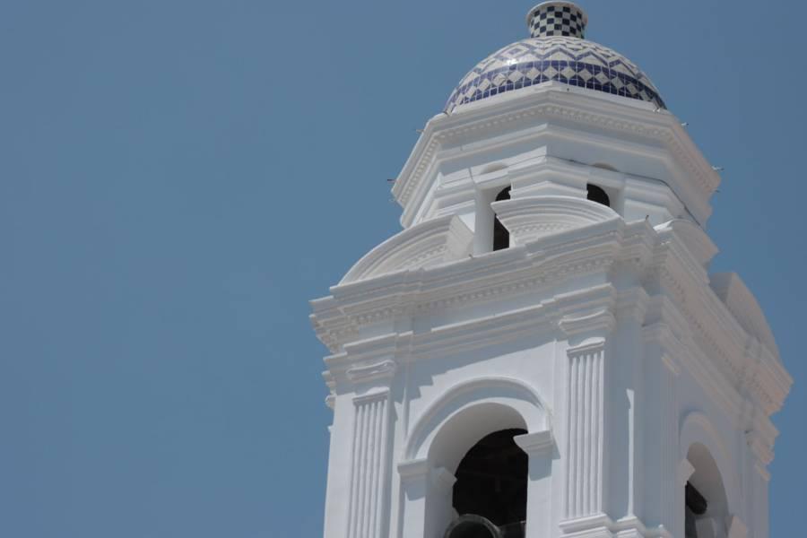 Avanzan trabajos en el encalado de la fachada del templo de San José