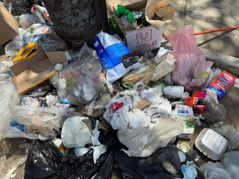 Capitalinos usan de basurero público el parque de las artesanías 