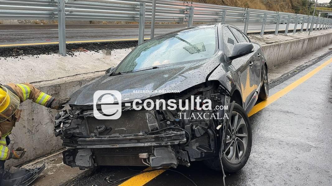 Accidente vial en la carretera Tlaxcala-apizaco 