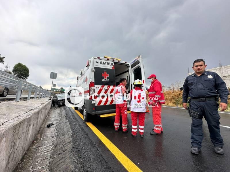 Accidente vial en la carretera Tlaxcala-apizaco 