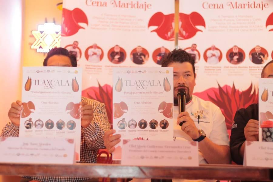 Realizarán "Cena Maridaje" para preservar la cocina tradicional tlaxcalteca 
