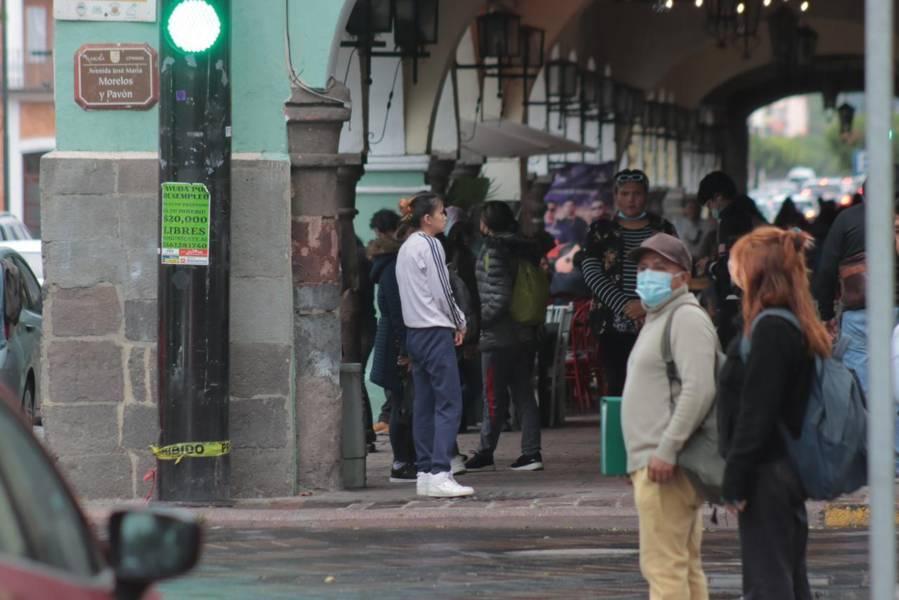 Tarde lluviosa en la capital tlaxcalteca 