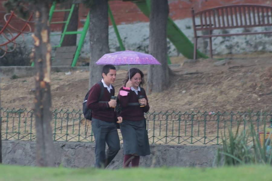 Tarde lluviosa en la capital tlaxcalteca 