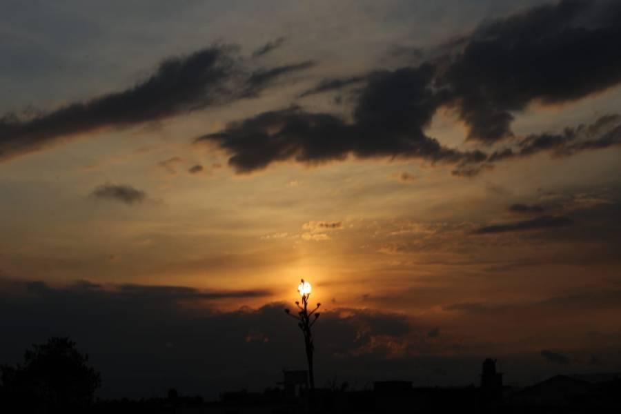 Atardecer de Santa Cruz Guadalupe en Chiautempan