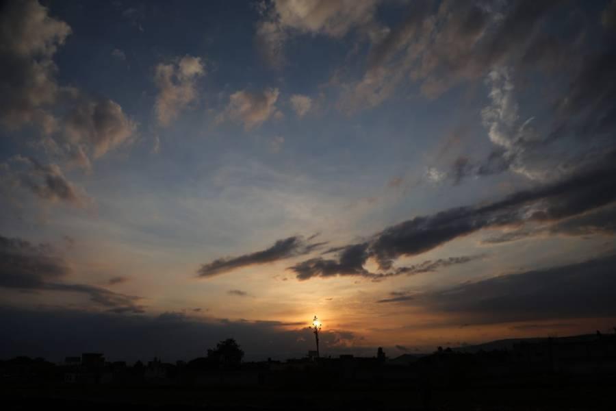 Atardecer de Santa Cruz Guadalupe en Chiautempan