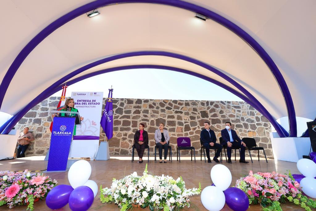 Inauguró Gobernadora obras públicas en Tenancingo y Natívitas