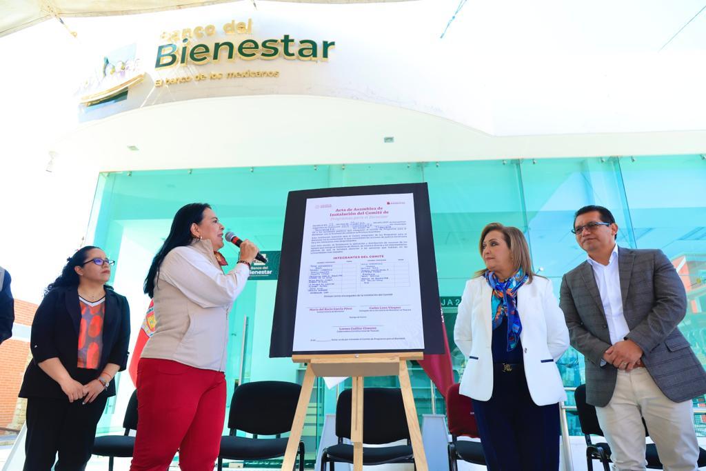 Inauguró Gobernadora banco del bienestar en Terrenate