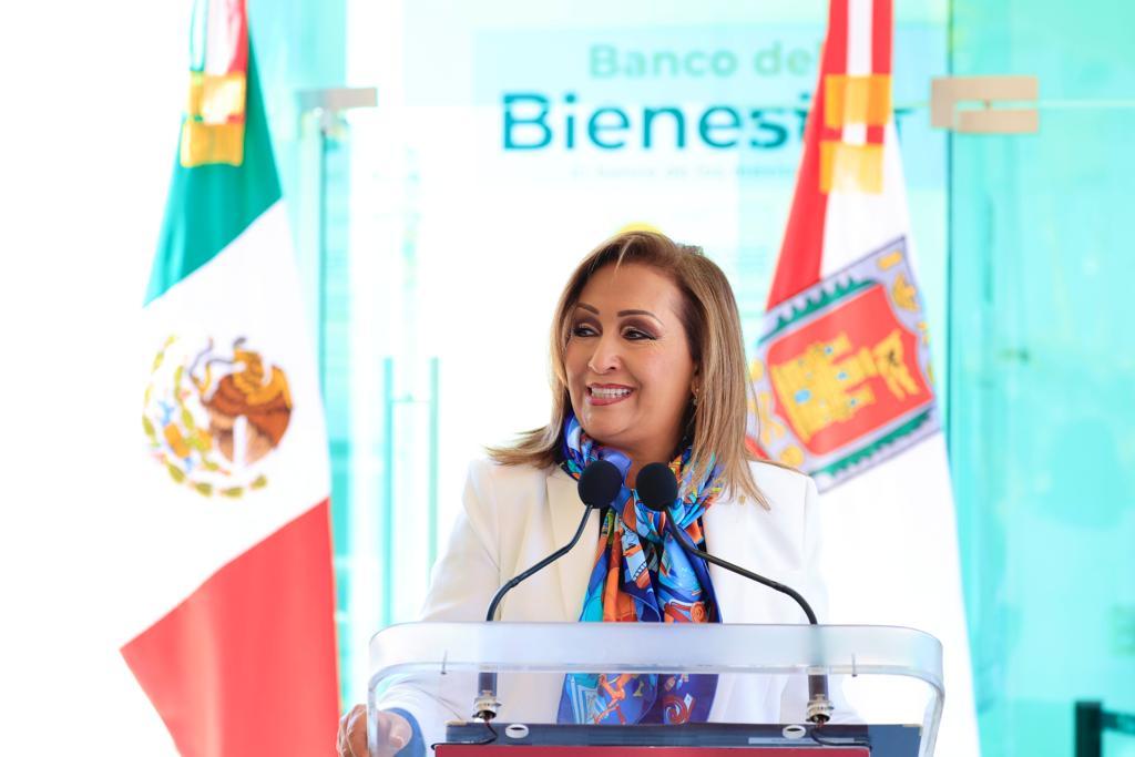 Inauguró Gobernadora banco del bienestar en Terrenate