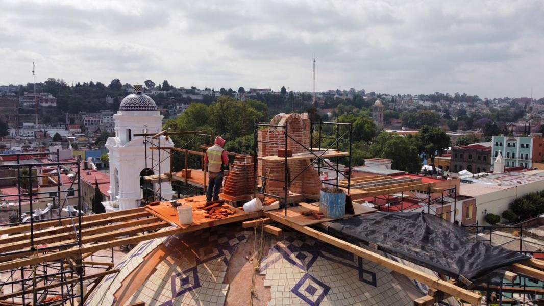 Avanzan los trabajos en la cúpula del templo de San José 