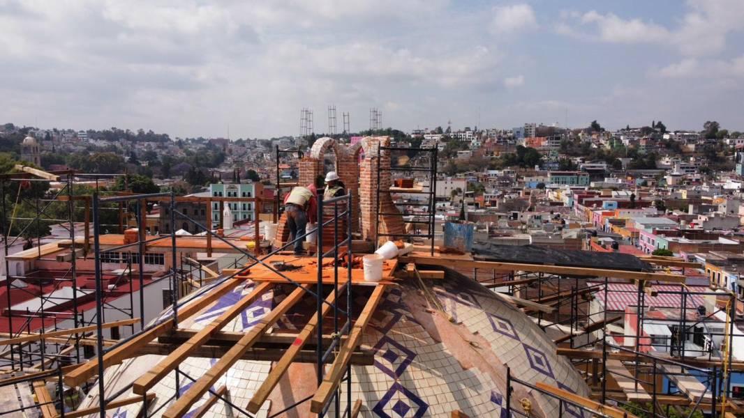 Avanzan los trabajos en la cúpula del templo de San José 