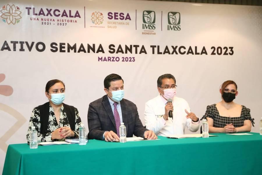 Anuncian operativo de salud "Semana Santa Tlaxcala 2023"