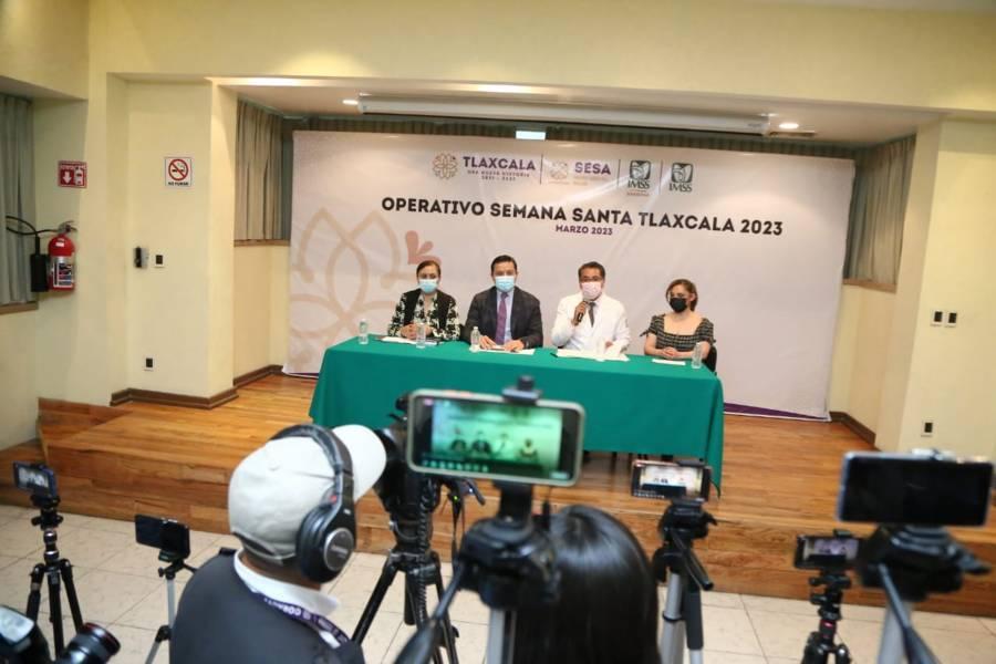 Anuncian operativo de salud "Semana Santa Tlaxcala 2023"