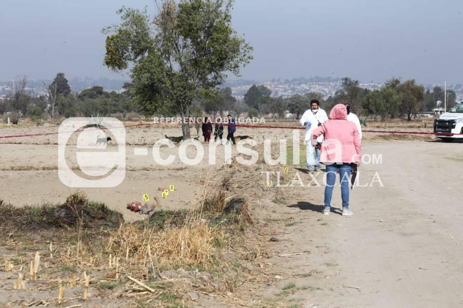 Semi enterrado localizan a un hombre en Teolocholco