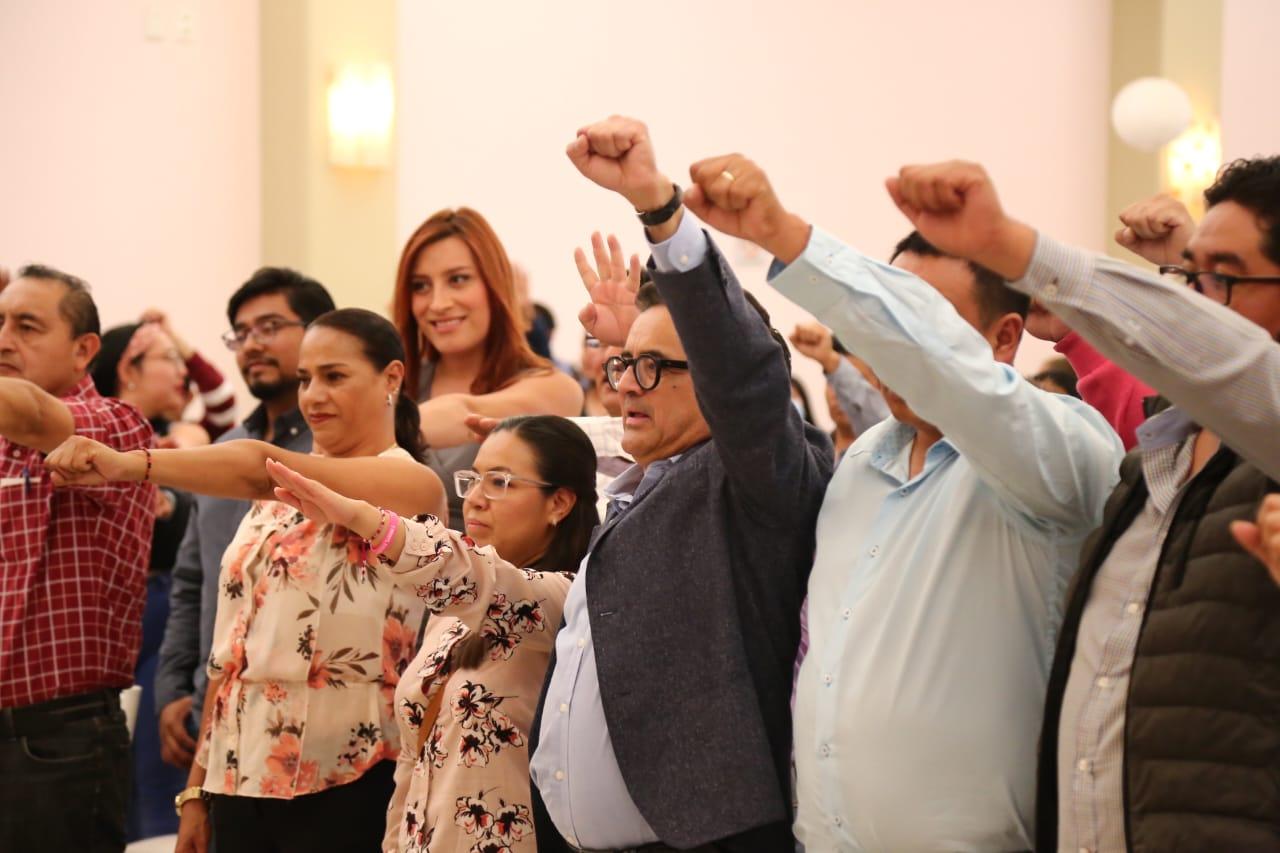 Toman protesta a comités promotores de Marcelo Ebrard 