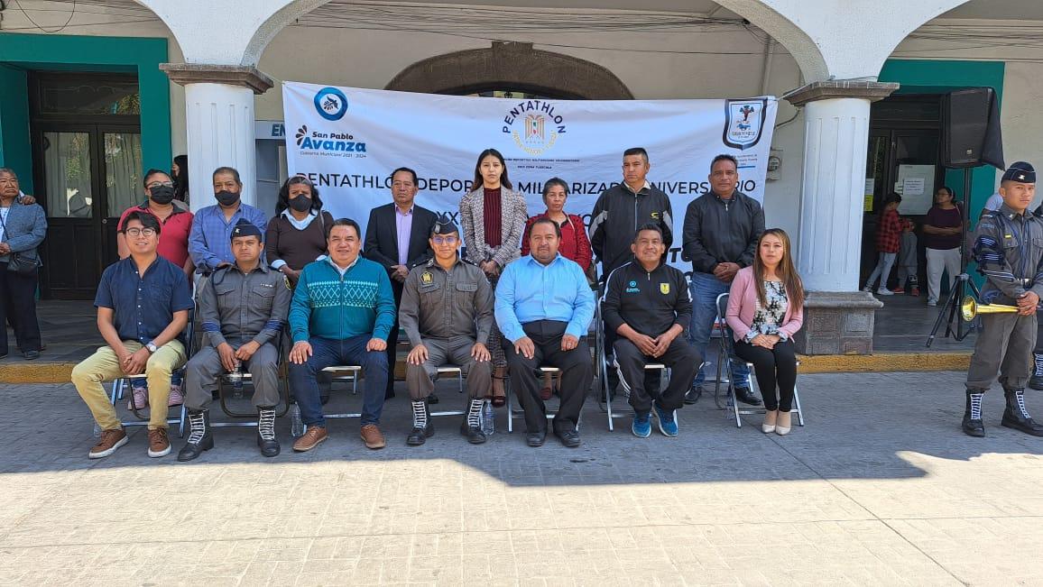 Ceremonia cívica de jura de bandera del Penthatlón en SPM