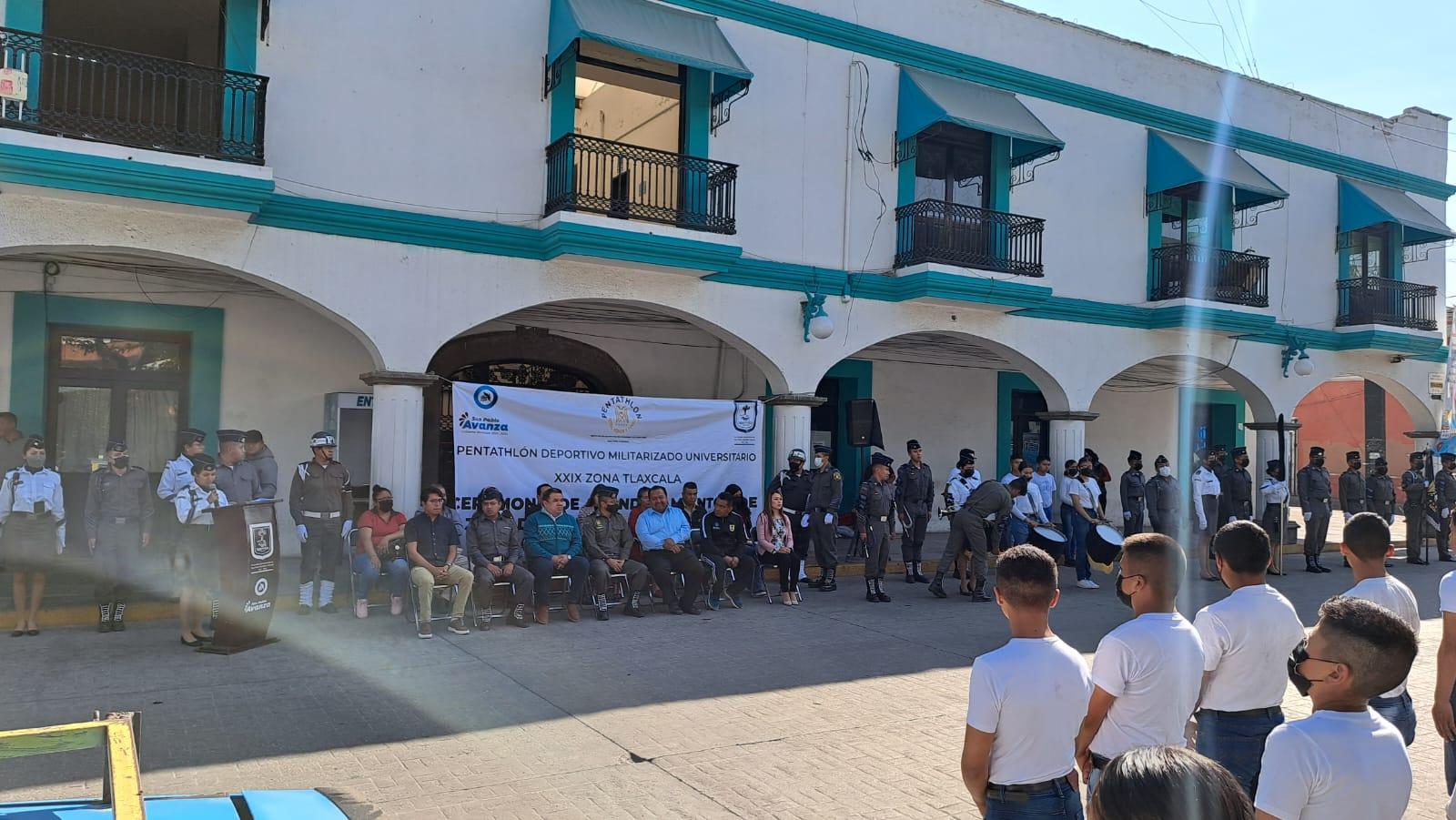 Ceremonia cívica de jura de bandera del Penthatlón en SPM