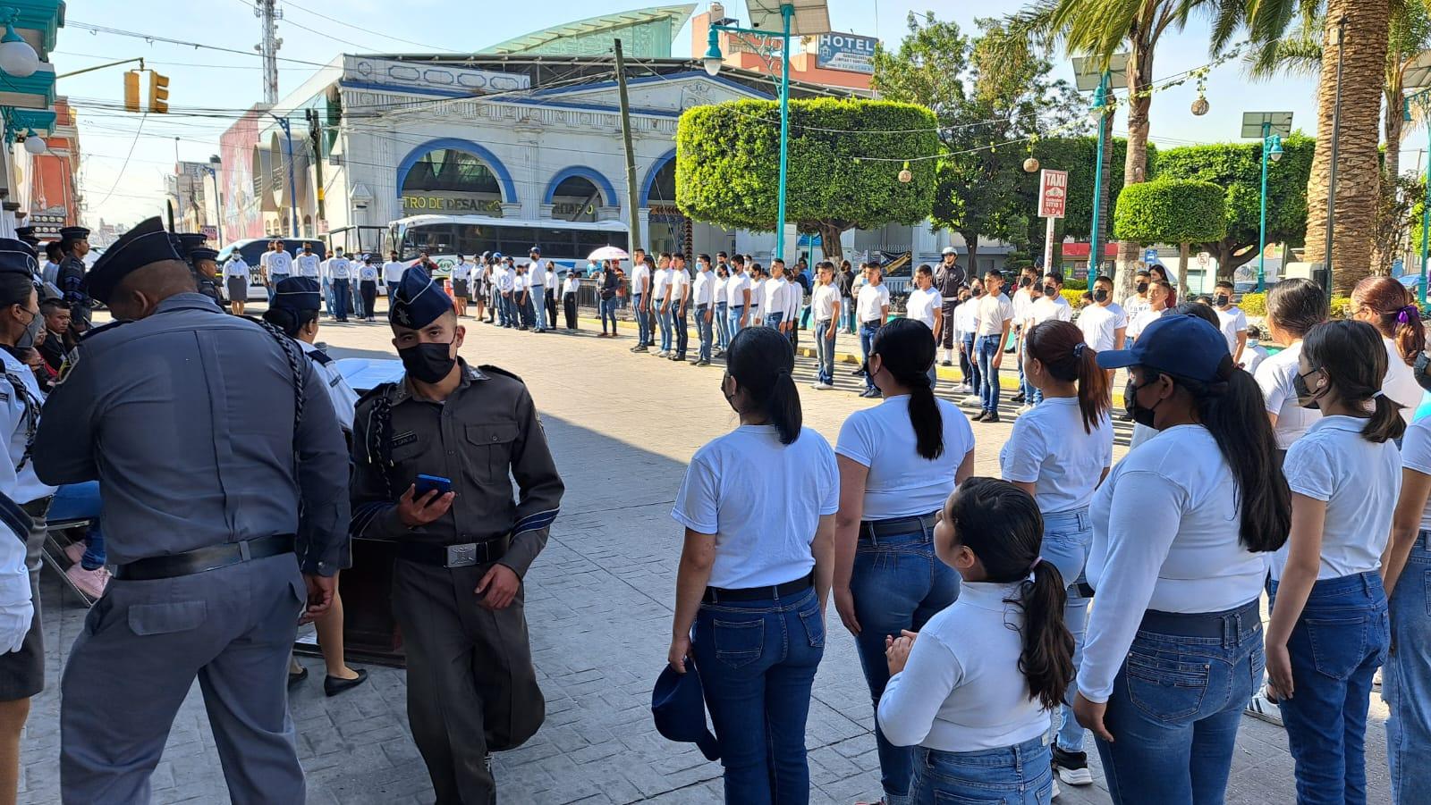 Ceremonia cívica de jura de bandera del Penthatlón en SPM