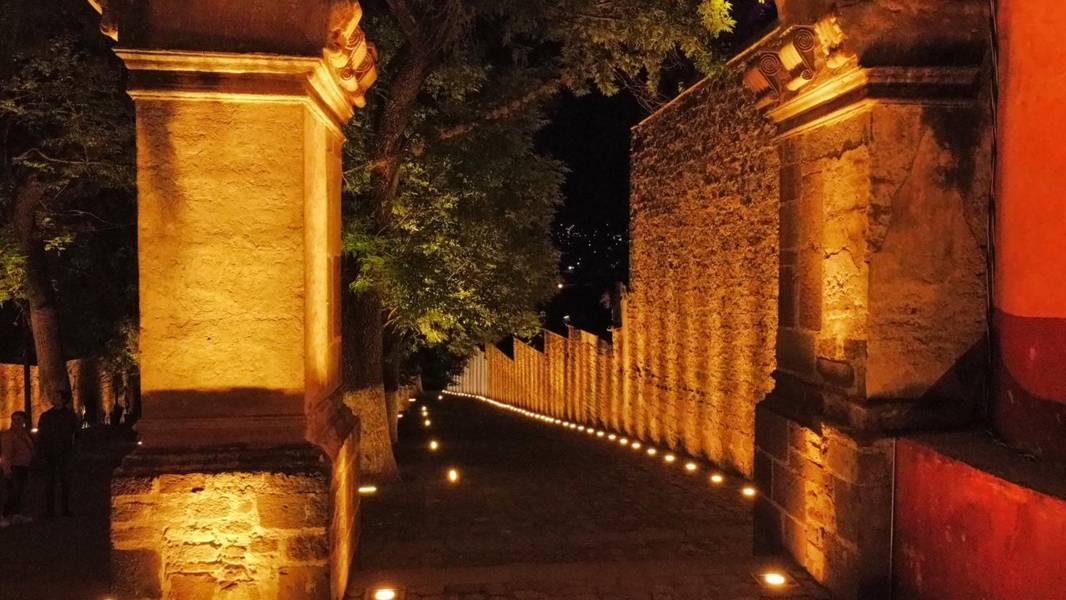 Así luce el Exconvento de San Francisco con la nueva iluminación 