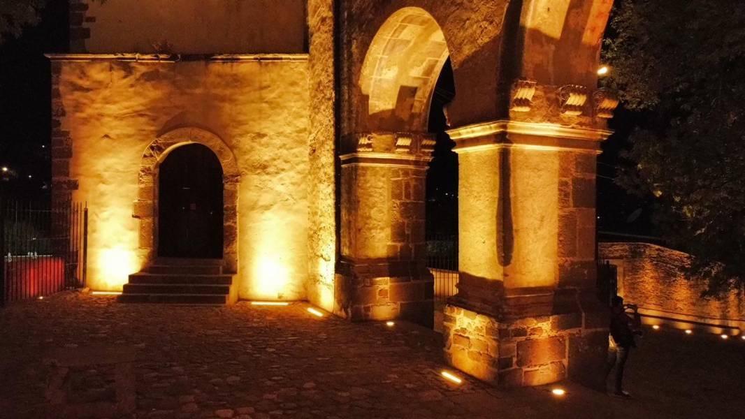 Así luce el Exconvento de San Francisco con la nueva iluminación 