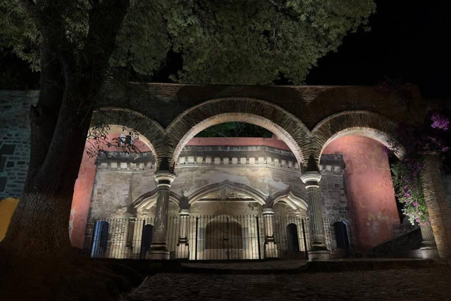 Así luce el Exconvento de San Francisco con la nueva iluminación 