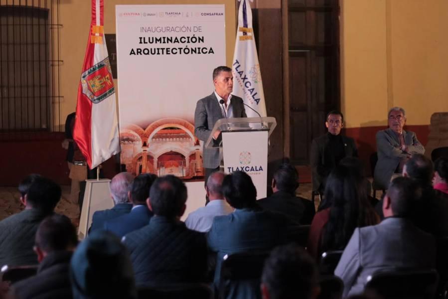 Así luce el Exconvento de San Francisco con la nueva iluminación 