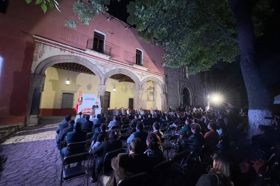 Así luce el Exconvento de San Francisco con la nueva iluminación 