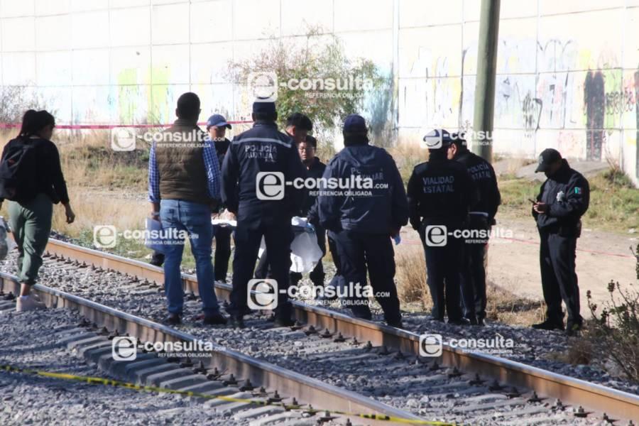 Muere masculino arrollado por el tren en Tenancingo 