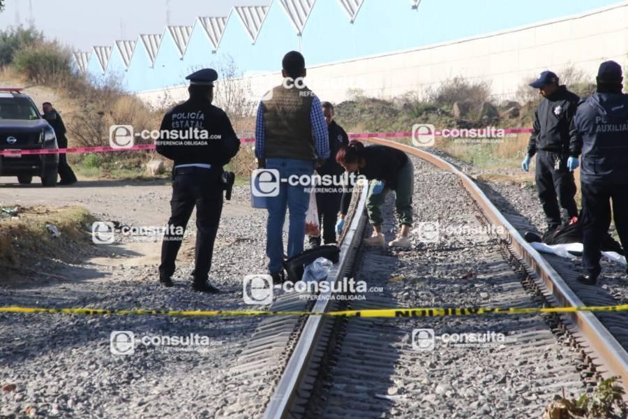 Muere masculino arrollado por el tren en Tenancingo 