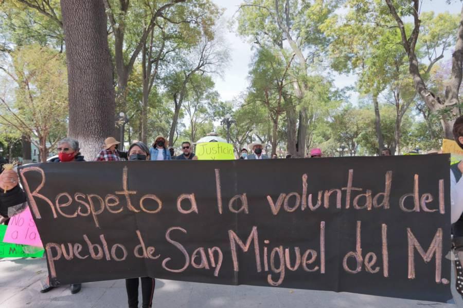 Se manifiestan pobladores de Nativitas  para que cese la violencia en su demarcación 