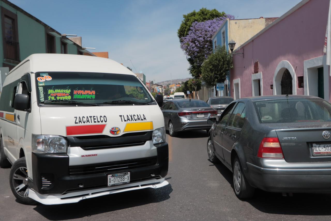 Manifestantes cierran Centro Histórico  de Tlaxcala 