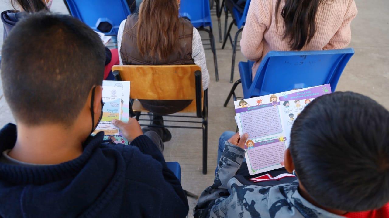 Acerca Presidenta del TSJ convocatoria “Magistradas y Magistrados Infantiles por un Día” a Terrenate y Emiliano Zapata