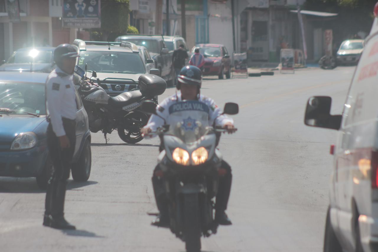 Inicia el caos vial, cierran acceso a la capital Tlaxcala 