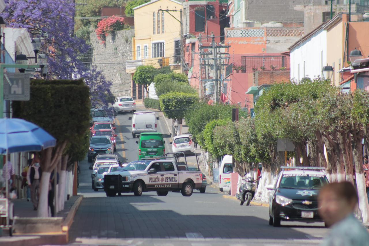 Inicia el caos vial, cierran acceso a la capital Tlaxcala 