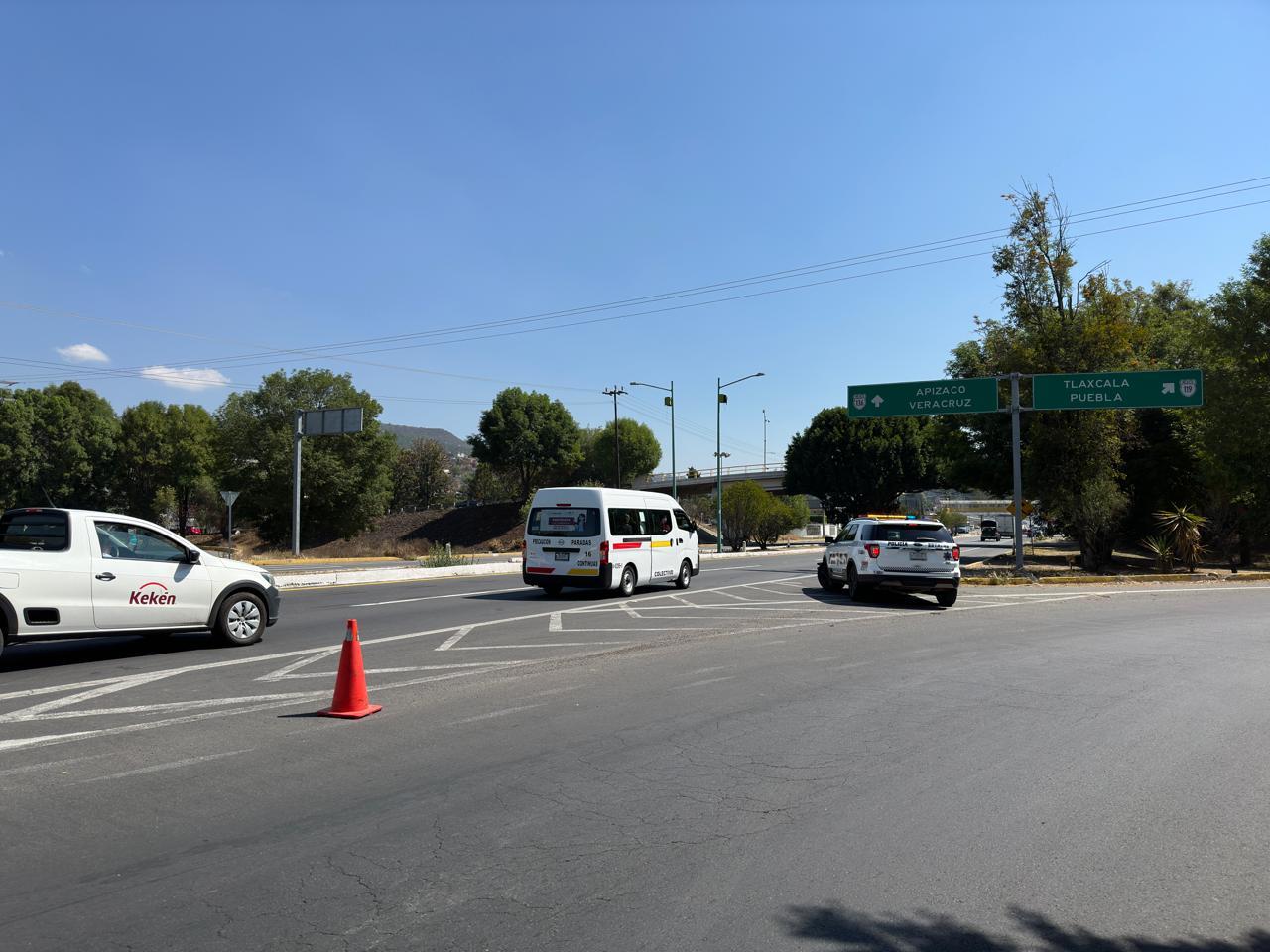 Inicia el caos vial, cierran acceso a la capital Tlaxcala 