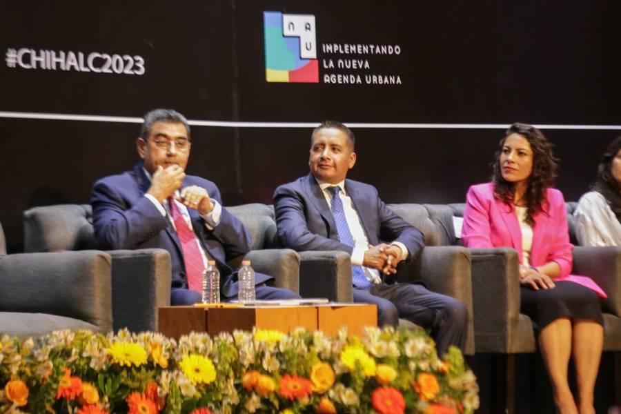 La gobernadora Lorena Cuéllar presente en la inauguración del Foro de Alianzas para el Hábitat: Capítulo San Andrés Cholula