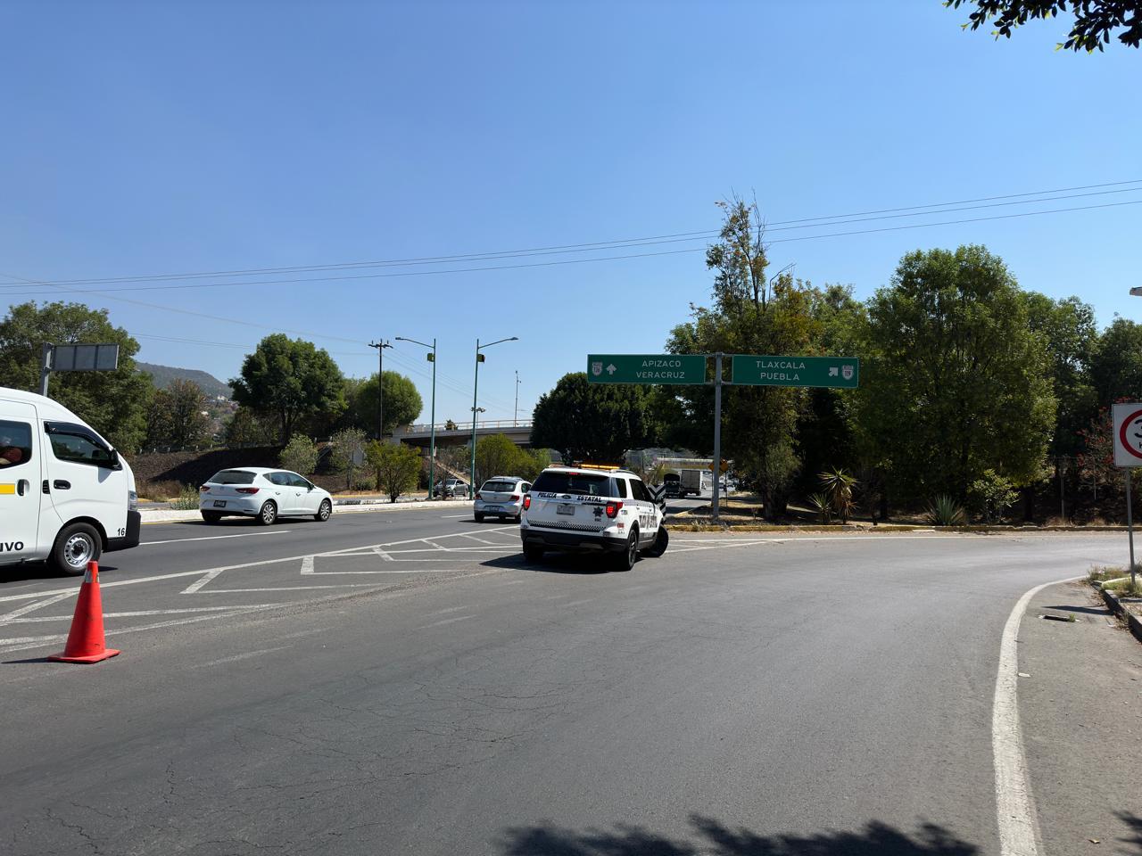 Inicia el caos vial, cierran acceso a la capital Tlaxcala 