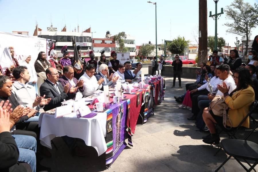 Presentan programa de Semana Santa en Chiautempan