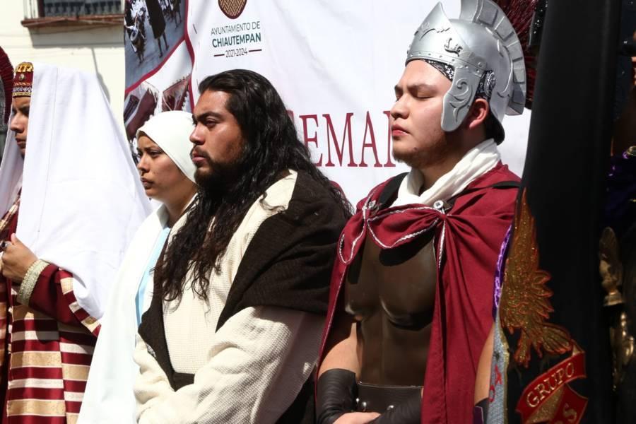 Presentan programa de Semana Santa en Chiautempan