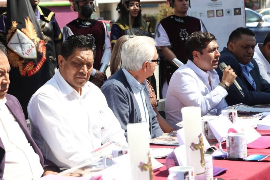Presentan programa de Semana Santa en Chiautempan