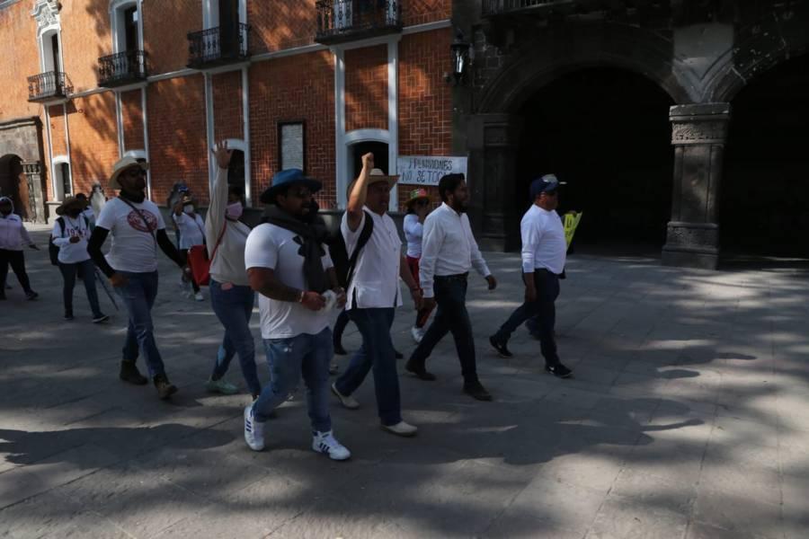 Concluye manifestación de maestros en la capital 