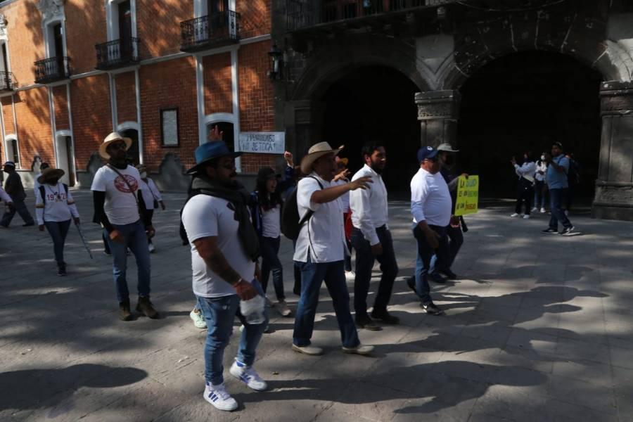 Concluye manifestación de maestros en la capital 